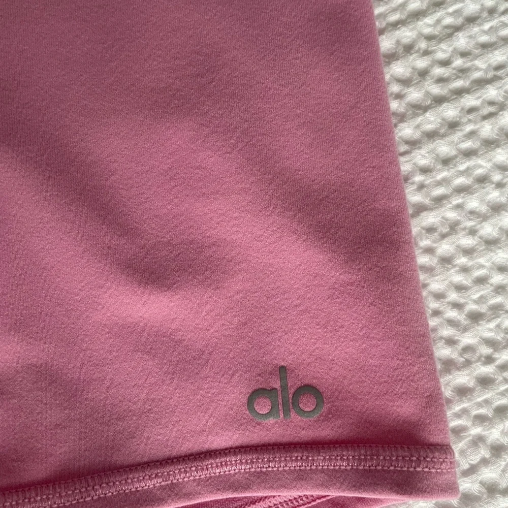 ALO Yoga Rose Pink High-Rise Bike Shorts